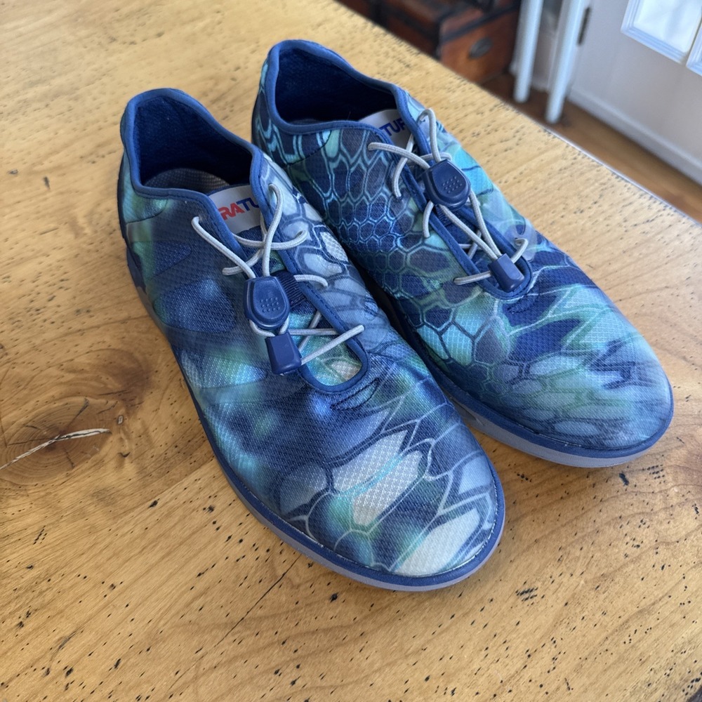 Near Mint XtraTuf Sheng Fu Water Resistant Bungee Laces Boat Deck Shoes Mens 11